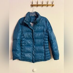 Calvin Klein Teal Puffer Down Jacket Coat Women’s Packable Lightweight Medium M
